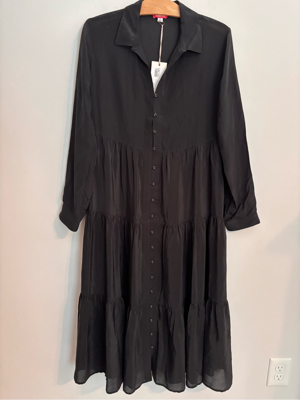 Johnny Was NWT Silk Tiered Wanderer Dress (no slip)
